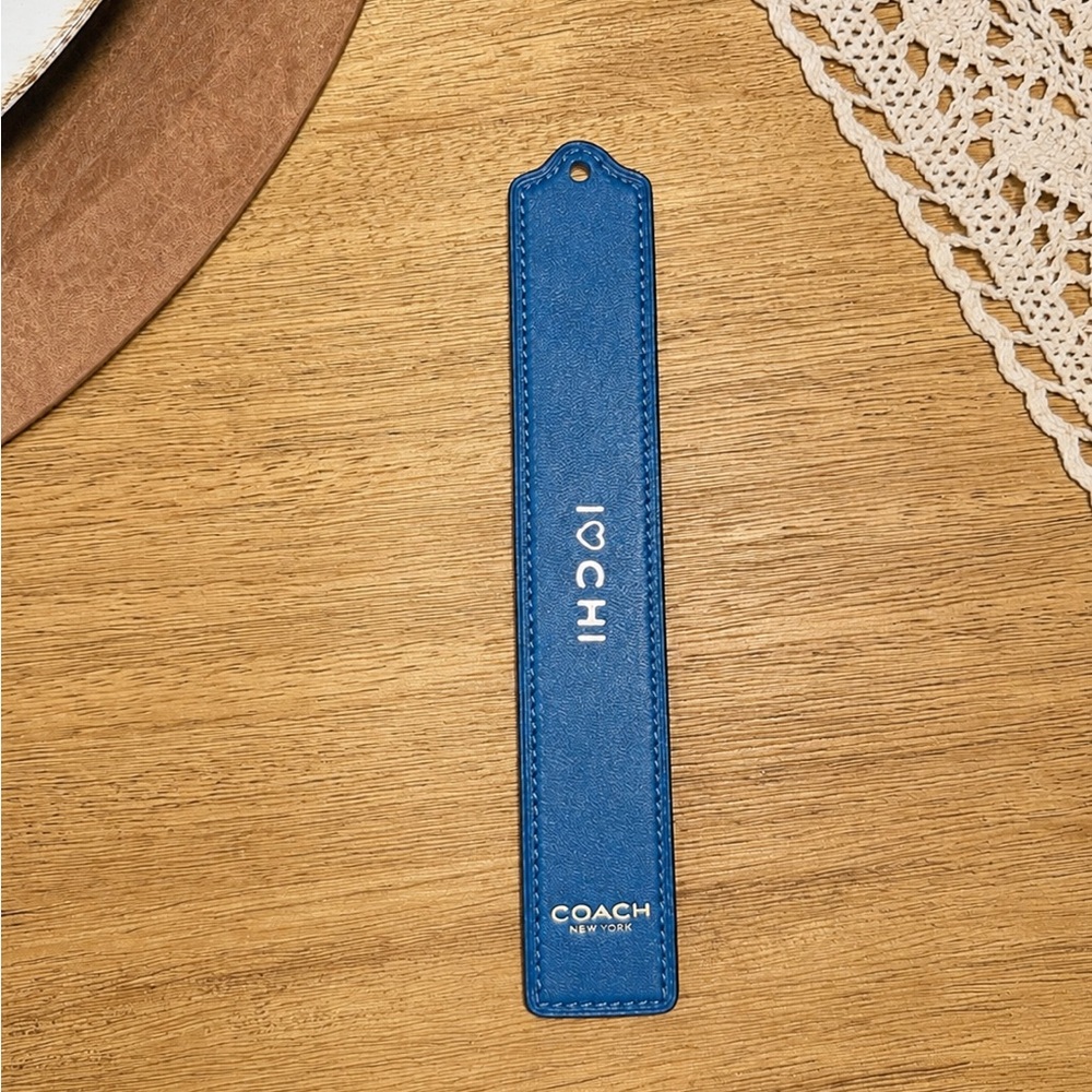 Limited Edition Coach Leather Bookmark